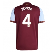 Billige Aston Villa Ezri Konsa #4 Hjemmebanetrøje 2025-26 Kort ærmer