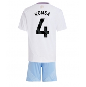 Billige Aston Villa Ezri Konsa #4 Udebanetrøje Børn 2024-25 Kort ærmer (+ bukser)