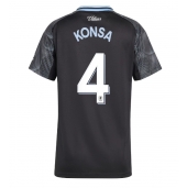 Billige Aston Villa Ezri Konsa #4 Udebanetrøje Dame 2025-26 Kort ærmer