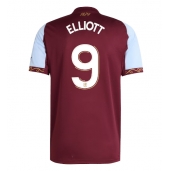 Billige Aston Villa Harvey Elliott #9 Hjemmebanetrøje 2025-26 Kort ærmer