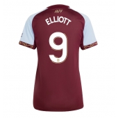 Billige Aston Villa Harvey Elliott #9 Hjemmebanetrøje Dame 2025-26 Kort ærmer