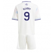 Billige Aston Villa Harvey Elliott #9 Tredje trøje Børn 2025-26 Kort ærmer (+ bukser)