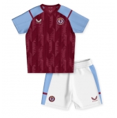 Billige Aston Villa Hjemmebanetrøje Børn 2023-24 Kort ærmer (+ bukser)