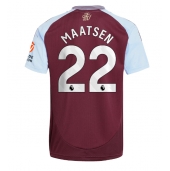 Billige Aston Villa Ian Maatsen #22 Hjemmebanetrøje 2024-25 Kort ærmer