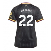 Billige Aston Villa Ian Maatsen #22 Udebanetrøje Dame 2026-27 Kort ærmer