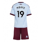 Billige Aston Villa Ibrahim Mbaye #19 Tredje trøje Børn 2026-27 Kort ærmer (+ bukser)