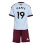 Billige Aston Villa Ibrahim Mbaye #19 Tredje trøje Børn 2026-27 Kort ærmer (+ bukser)