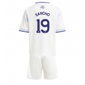 Billige Aston Villa Jadon Sancho #19 Tredje trøje Børn 2025-26 Kort ærmer (+ bukser)