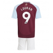 Billige Aston Villa Jhon Duran #9 Hjemmebanetrøje Børn 2024-25 Kort ærmer (+ bukser)