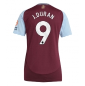 Billige Aston Villa Jhon Duran #9 Hjemmebanetrøje Dame 2024-25 Kort ærmer