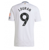Billige Aston Villa Jhon Duran #9 Udebanetrøje 2024-25 Kort ærmer