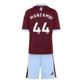 Billige Aston Villa Johan Manzambi #44 Hjemmebanetrøje Børn 2026-27 Kort ærmer (+ bukser)