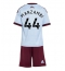 Billige Aston Villa Johan Manzambi #44 Tredje trøje Børn 2026-27 Kort ærmer (+ bukser)