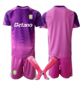 Billige Aston Villa Målmand Tredje trøje Børn 2025-26 Kort ærmer (+ bukser)