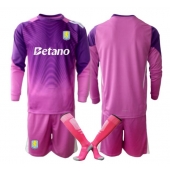 Billige Aston Villa Målmand Tredje trøje Børn 2025-26 Lange ærmer (+ bukser)