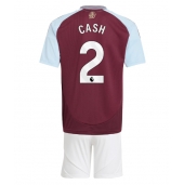 Billige Aston Villa Matty Cash #2 Hjemmebanetrøje Børn 2024-25 Kort ærmer (+ bukser)