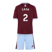Billige Aston Villa Matty Cash #2 Hjemmebanetrøje Børn 2026-27 Kort ærmer (+ bukser)