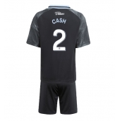 Billige Aston Villa Matty Cash #2 Udebanetrøje Børn 2025-26 Kort ærmer (+ bukser)