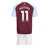 Billige Aston Villa Ollie Watkins #11 Hjemmebanetrøje Børn 2024-25 Kort ærmer (+ bukser)