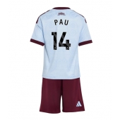 Billige Aston Villa Pau Torres #14 Tredje trøje Børn 2026-27 Kort ærmer (+ bukser)