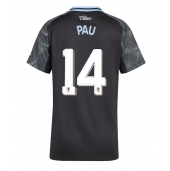 Billige Aston Villa Pau Torres #14 Udebanetrøje Dame 2025-26 Kort ærmer