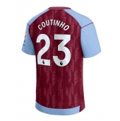 Billige Aston Villa Philippe Coutinho #23 Hjemmebanetrøje 2023-24 Kort ærmer