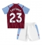 Billige Aston Villa Philippe Coutinho #23 Hjemmebanetrøje Børn 2023-24 Kort ærmer (+ bukser)