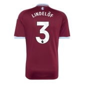 Billige Aston Villa Victor Lindelof #3 Hjemmebanetrøje 2026-27 Kort ærmer