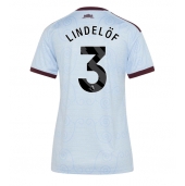 Billige Aston Villa Victor Lindelof #3 Tredje trøje Dame 2026-27 Kort ærmer