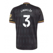 Billige Aston Villa Victor Lindelof #3 Udebanetrøje 2026-27 Kort ærmer