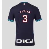 Billige Athletic Bilbao Dani Vivian #3 Udebanetrøje 2025-26 Kort ærmer