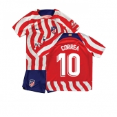 Billige Atletico Madrid Angel Correa #10 Hjemmebanetrøje Børn 2022-23 Kort ærmer (+ bukser)
