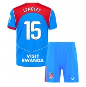 Billige Atletico Madrid Clement Lenglet #15 Tredje trøje Børn 2025-26 Kort ærmer (+ bukser)
