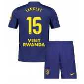 Billige Atletico Madrid Clement Lenglet #15 Udebanetrøje Børn 2025-26 Kort ærmer (+ bukser)