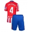 Billige Atletico Madrid Conor Gallagher #4 Hjemmebanetrøje Børn 2024-25 Kort ærmer (+ bukser)