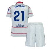 Billige Atletico Madrid Cristian Romero #21 Tredje trøje Børn 2026-27 Kort ærmer (+ bukser)