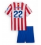 Billige Atletico Madrid Giacomo Raspadori #22 Hjemmebanetrøje Børn 2025-26 Kort ærmer (+ bukser)