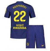 Billige Atletico Madrid Giacomo Raspadori #22 Udebanetrøje Børn 2025-26 Kort ærmer (+ bukser)