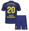 Billige Atletico Madrid Giuliano Simeone #20 Udebanetrøje Børn 2025-26 Kort ærmer (+ bukser)