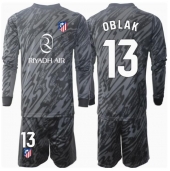 Billige Atletico Madrid Jan Oblak #13 Målmand Hjemmebanetrøje Børn 2024-25 Lange ærmer (+ bukser)