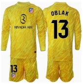 Billige Atletico Madrid Jan Oblak #13 Målmand Tredje trøje Børn 2024-25 Lange ærmer (+ bukser)