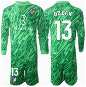 Billige Atletico Madrid Jan Oblak #13 Målmand Udebanetrøje Børn 2024-25 Lange ærmer (+ bukser)