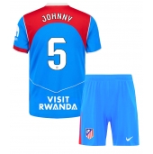 Billige Atletico Madrid Johnny Cardoso #5 Tredje trøje Børn 2025-26 Kort ærmer (+ bukser)