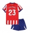 Billige Atletico Madrid Morten Hjulmand #23 Hjemmebanetrøje Børn 2026-27 Kort ærmer (+ bukser)