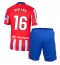 Billige Atletico Madrid Nahuel Molina #16 Hjemmebanetrøje Børn 2024-25 Kort ærmer (+ bukser)