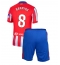 Billige Atletico Madrid Pablo Barrios #8 Hjemmebanetrøje Børn 2024-25 Kort ærmer (+ bukser)
