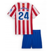 Billige Atletico Madrid Robin Le Normand #24 Hjemmebanetrøje Børn 2025-26 Kort ærmer (+ bukser)