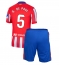 Billige Atletico Madrid Rodrigo De Paul #5 Hjemmebanetrøje Børn 2024-25 Kort ærmer (+ bukser)