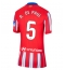 Billige Atletico Madrid Rodrigo De Paul #5 Hjemmebanetrøje Dame 2024-25 Kort ærmer