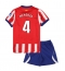 Billige Atletico Madrid Rodrigo Mendoza #4 Hjemmebanetrøje Børn 2026-27 Kort ærmer (+ bukser)
